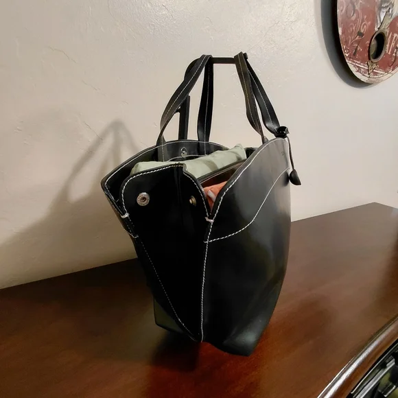 Furla Black Leather Tote - Picture 5 of 14